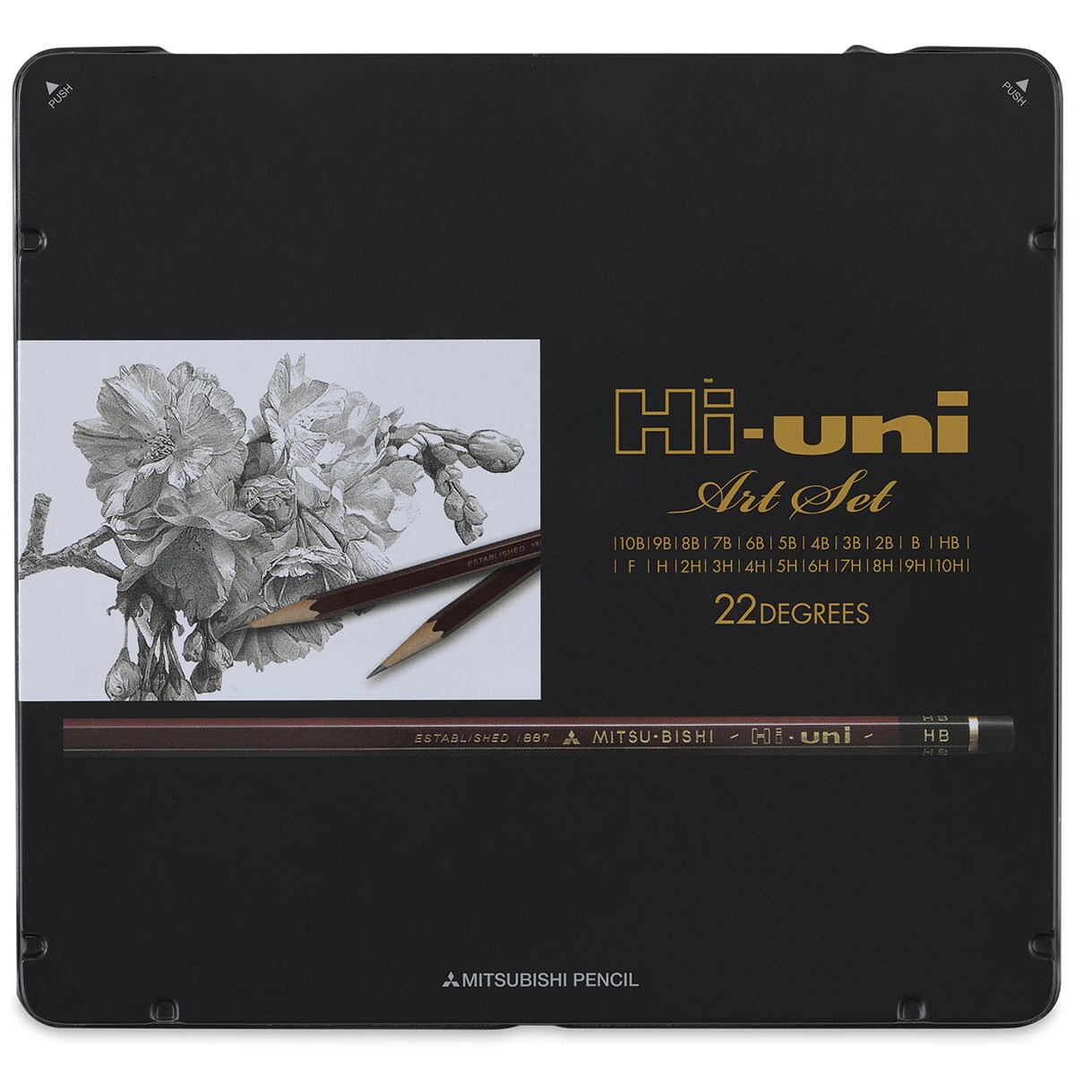 Uni Hi-uni Graphite Pencil Set