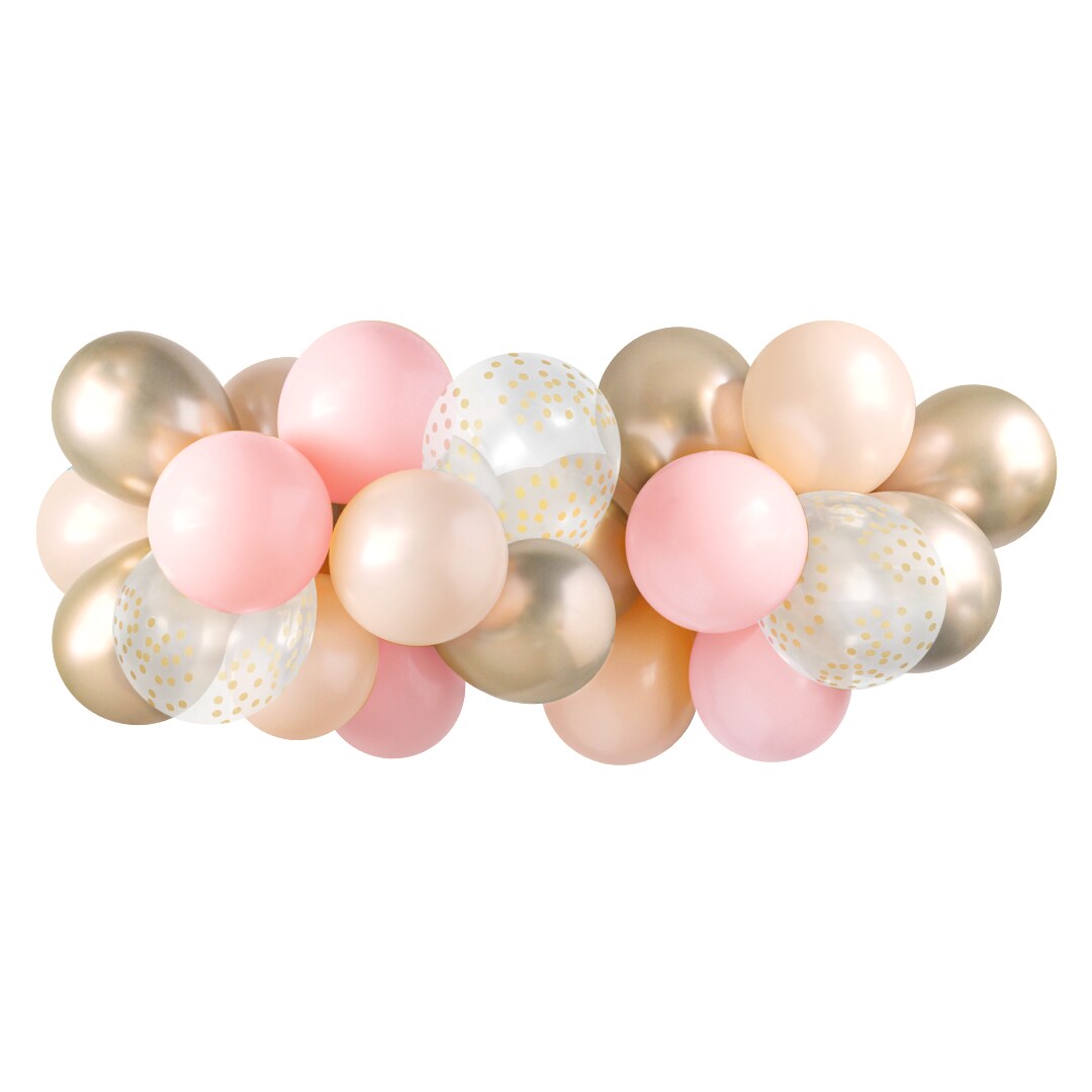 Balloon Garland - Pink &#x26; Gold
