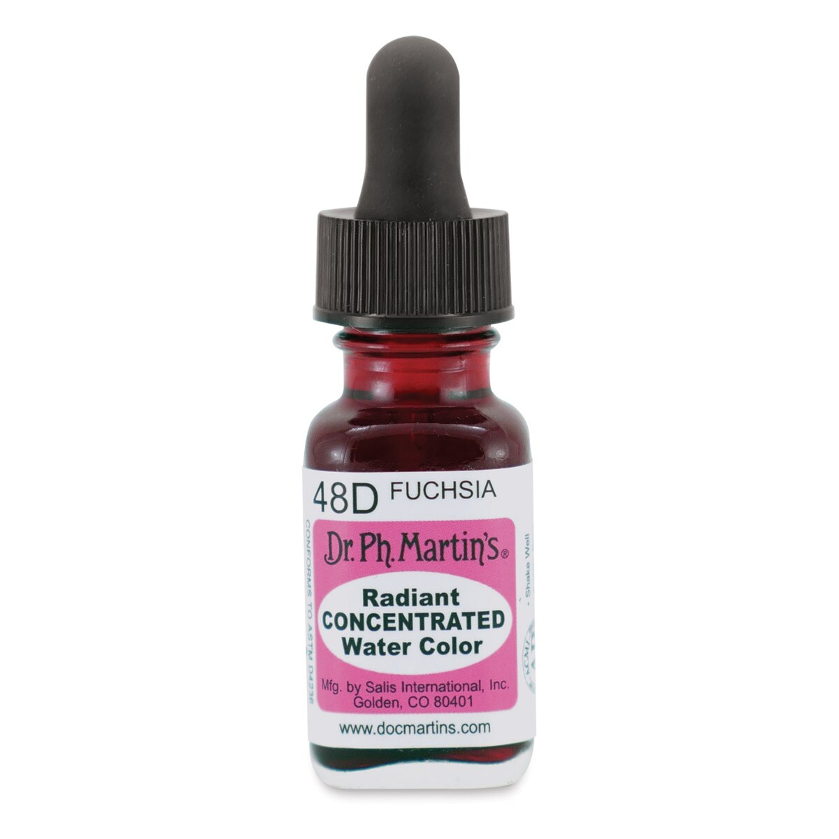 Dr. Ph. Martin&#x27;s Radiant Concentrated Individual Watercolor - 1/2 oz, Fuchsia