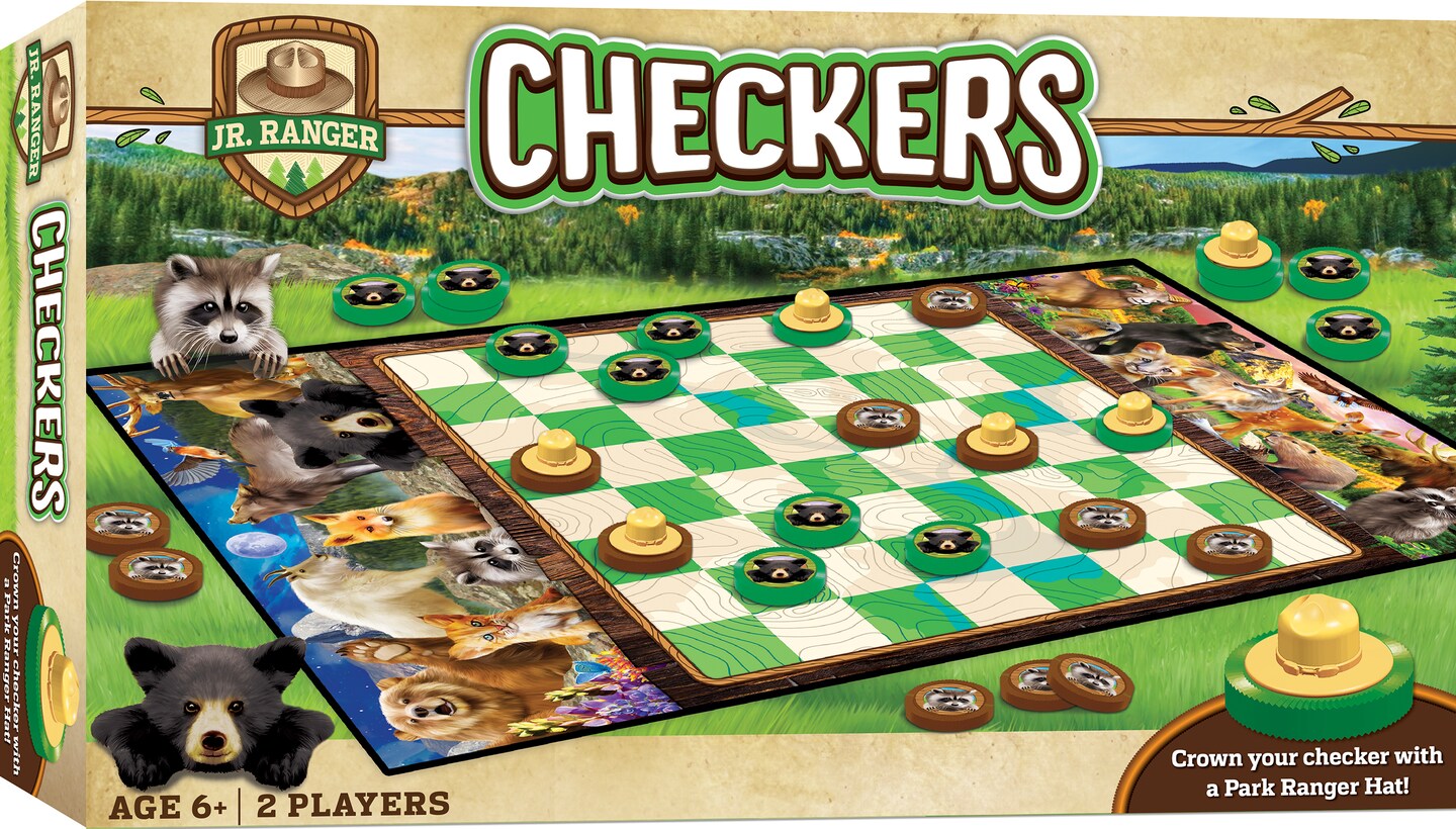 MasterPieces Officially licensed National Parks Checkers Board Game for ...