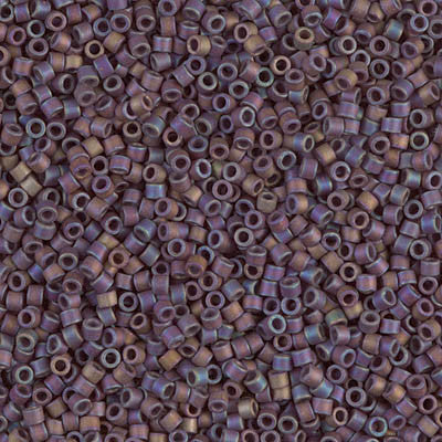 Miyuki Delica Bead 11/0 - DB0884 - Matte Opaque Dark Gray AB