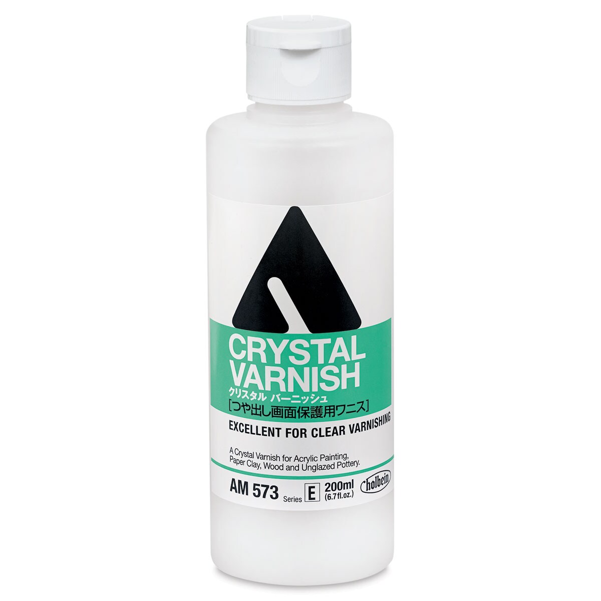 Holbein Acrylic Medium - Crystal (High Gloss) Varnish, 200 ml bottle