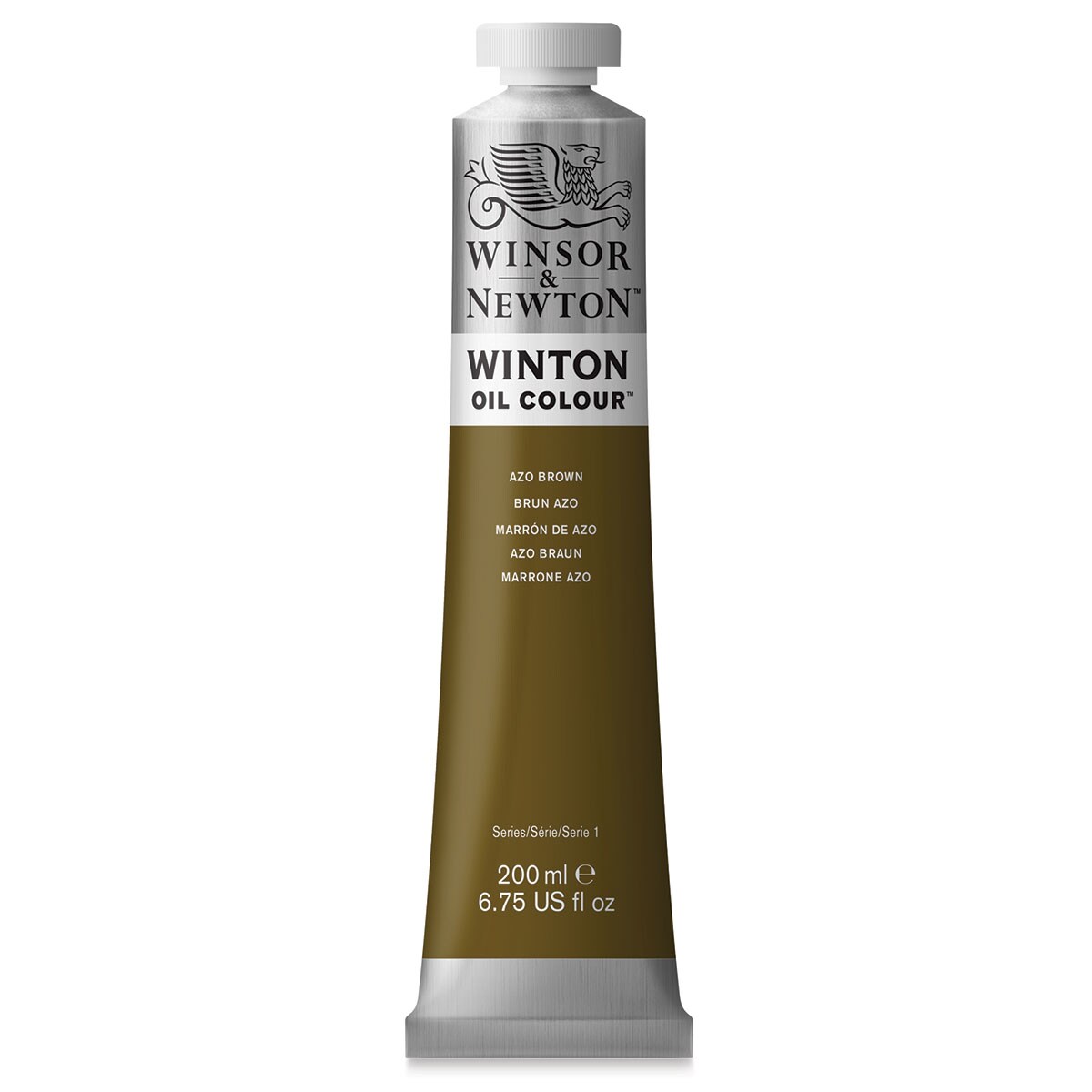 Winsor &#x26; Newton Winton Oil Color - Azo Brown, 200 ml tube