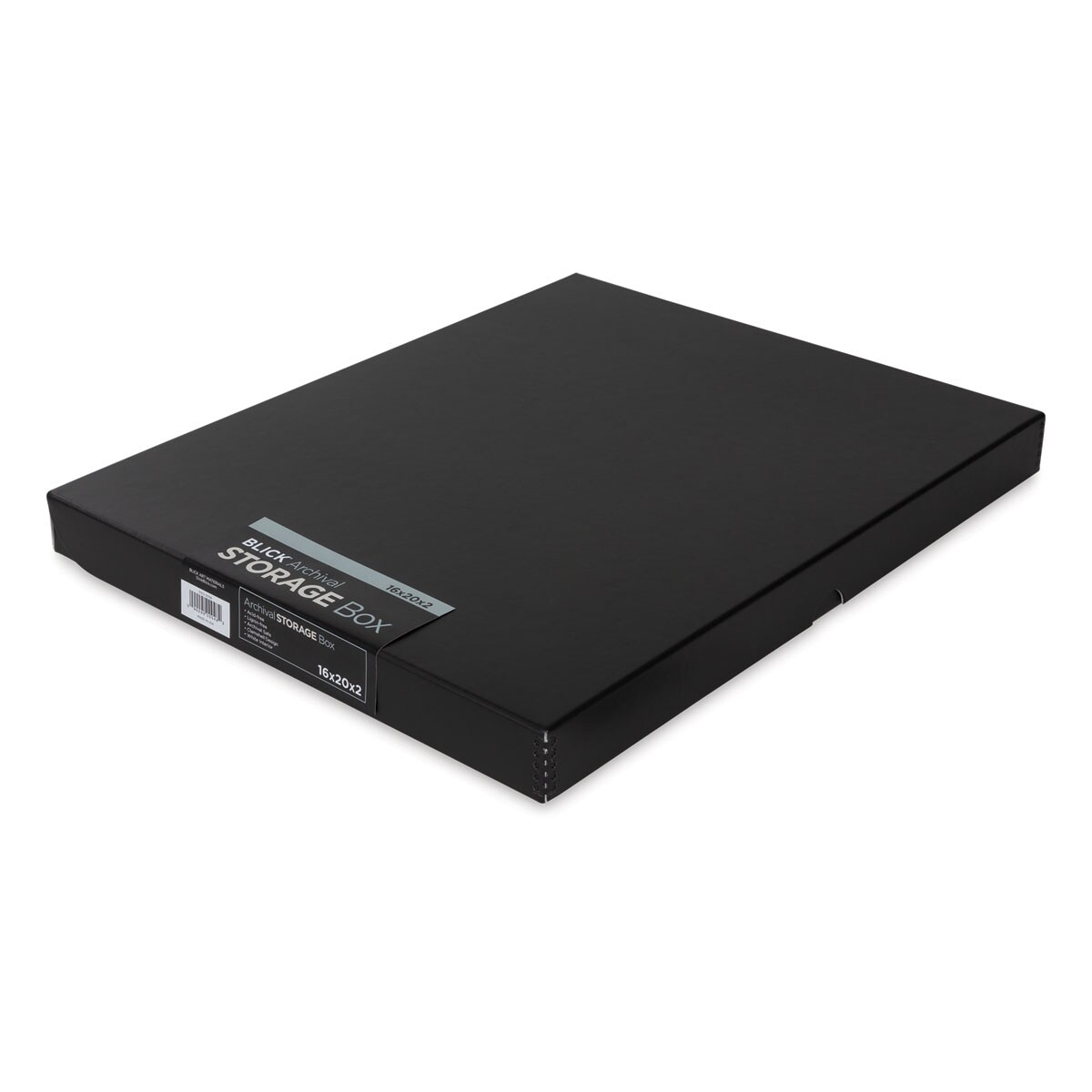 Blick Archival Storage Box - 16&#x22; x 20&#x22; x 1-3/4&#x22;, Black