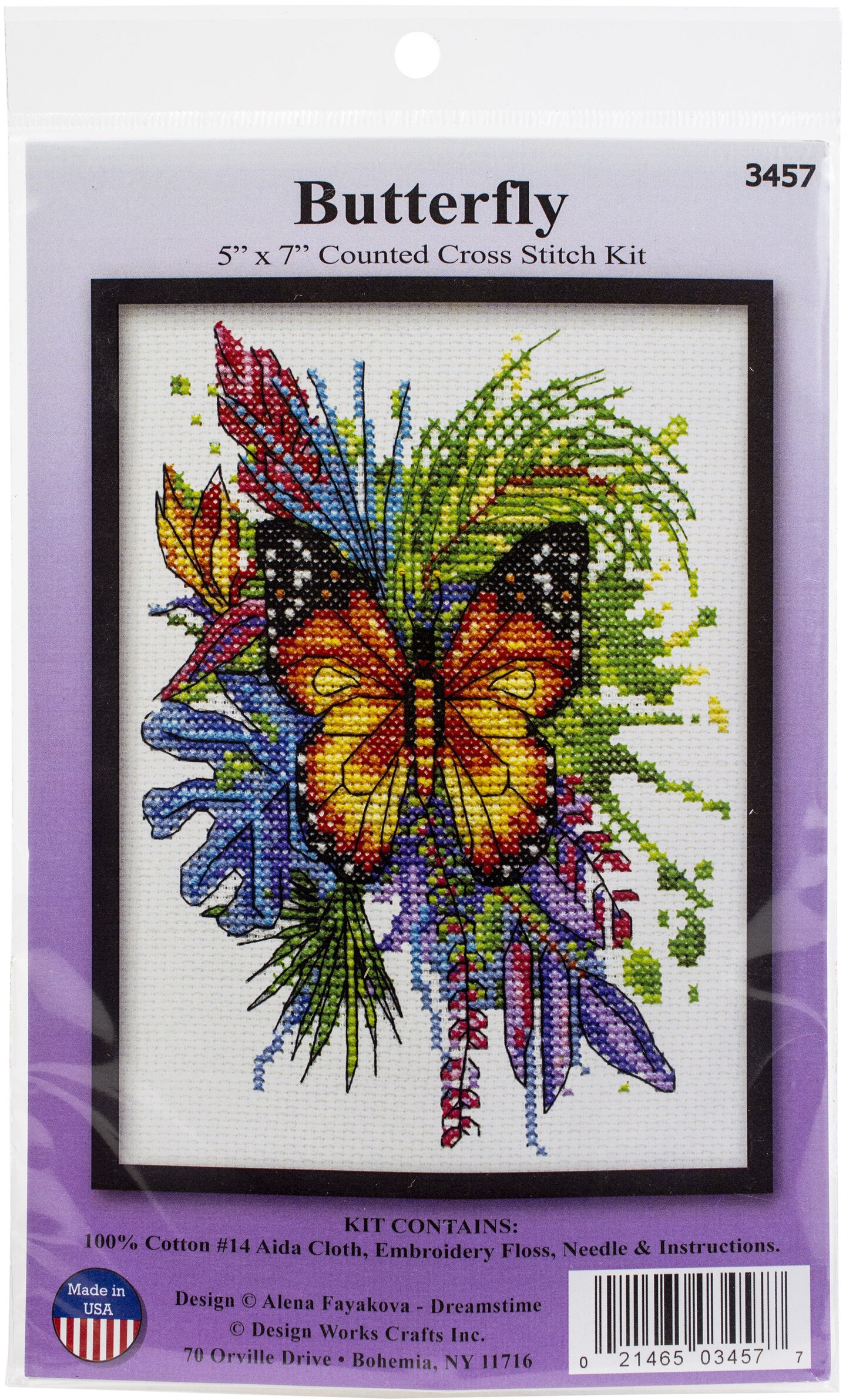 Design Works Counted Cross Stitch Kit X Butterfly Count Michaels