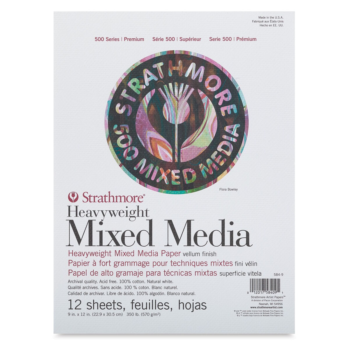 Strathmore 500 Series Heavyweight Mixed Media Pad - 9&#x22; x 12&#x22;