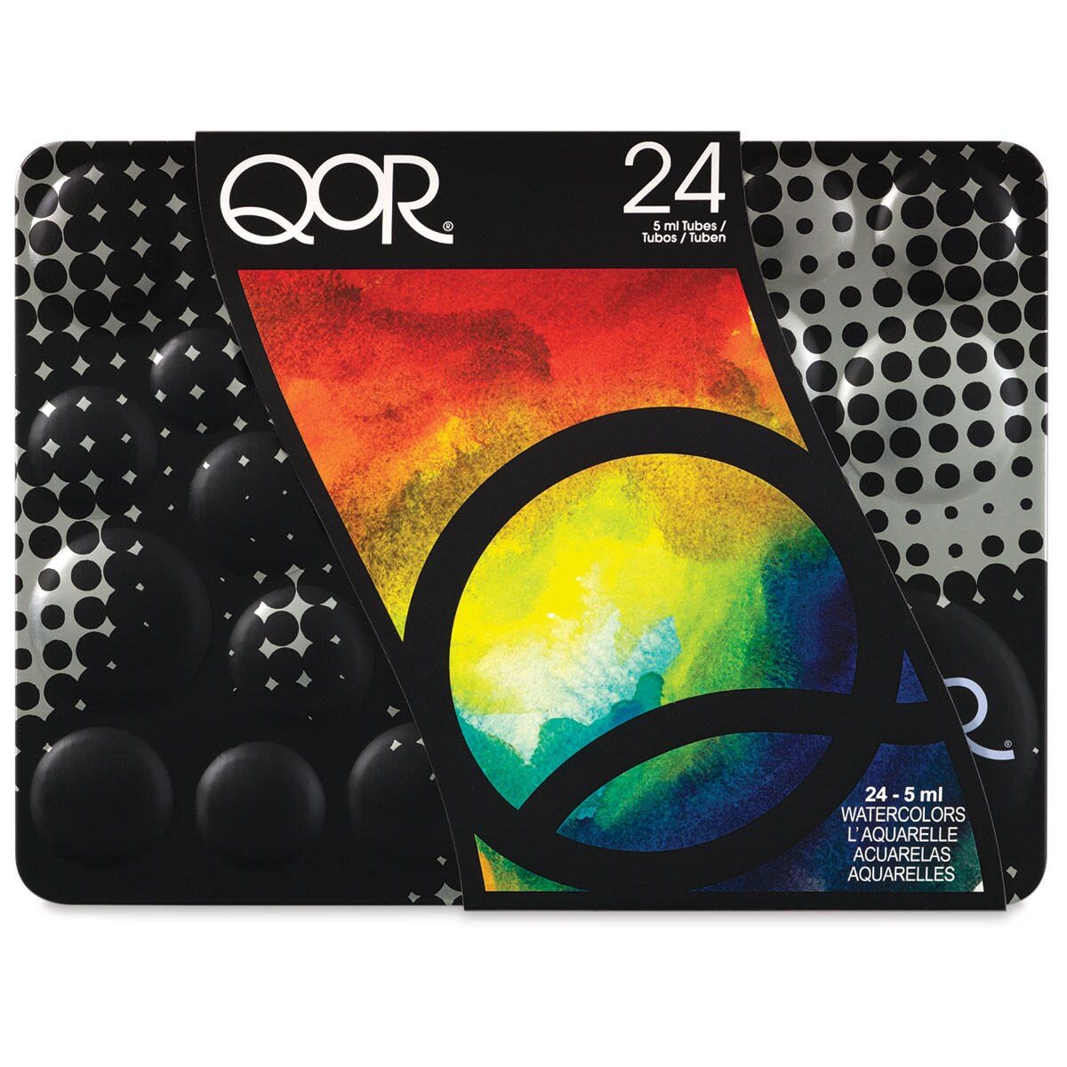 QoR Modern Watercolors - Set of 24, Assorted Colors, 5 ml Tubes