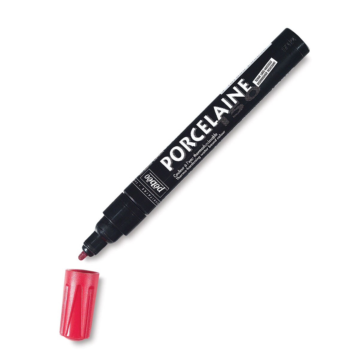 Pebeo Porcelaine 150 Paint Marker - Scarlet Red, Broad