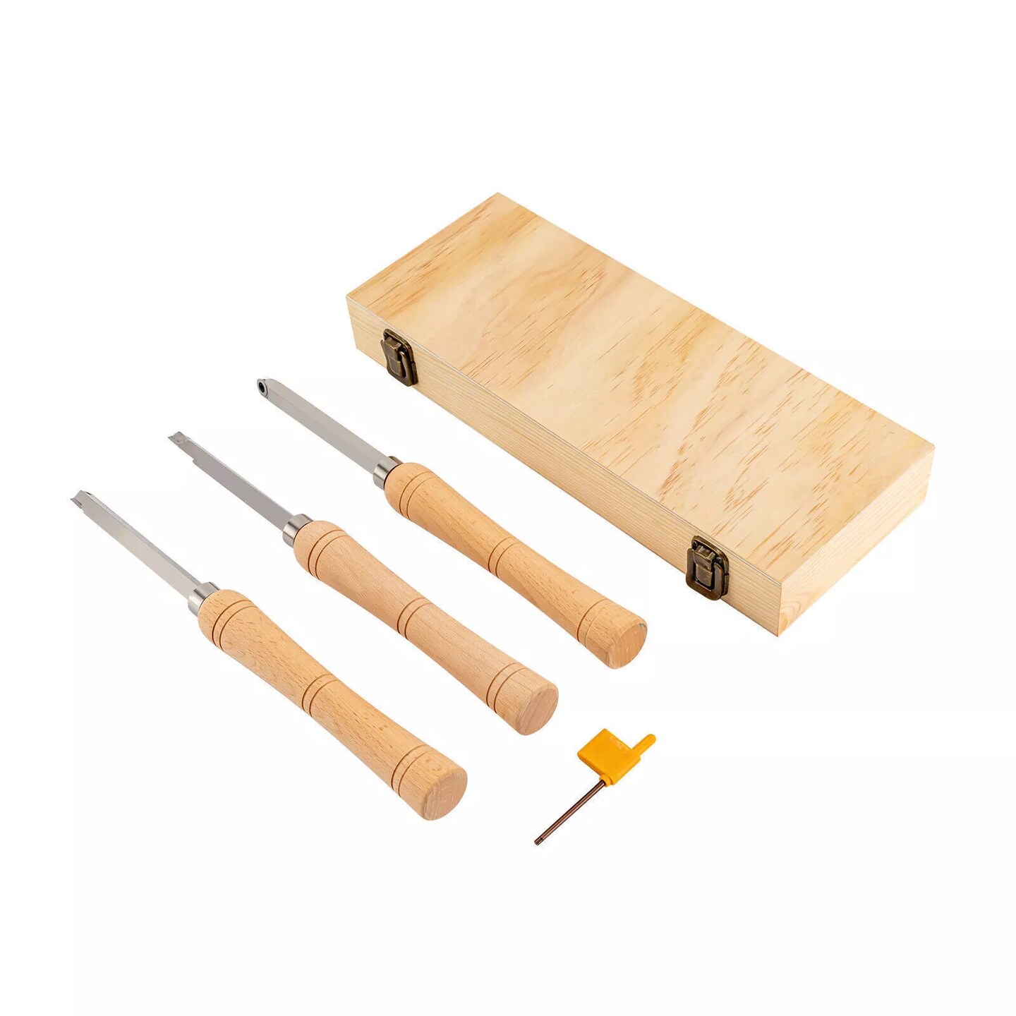 Kitcheniva Carbide Chisel Set Wood Lathe Turning Tool Kit 3 Pcs