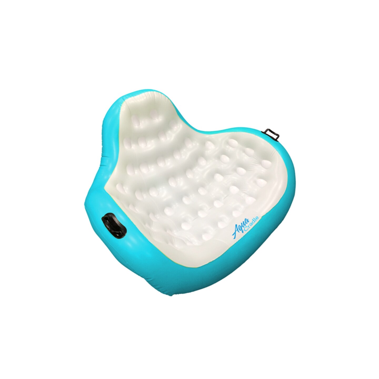 Pool Central Inflatable Blue and White Aqua Cradle 2-Person Swimming Pool Float, 66-Inch