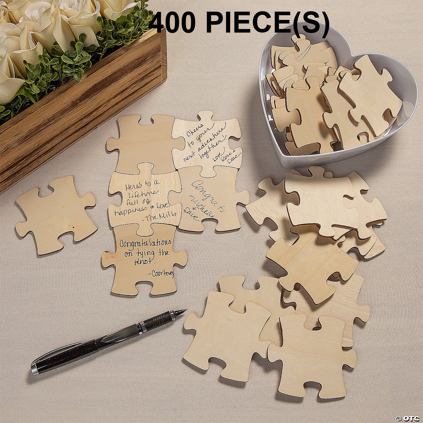 Blank Wood Puzzle Pieces - 50 Pc.