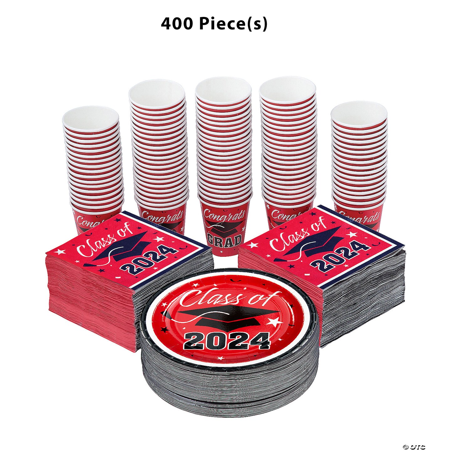 Bulk 400 Pc. Class of 2024 Disposable Tableware Kits | MINA®