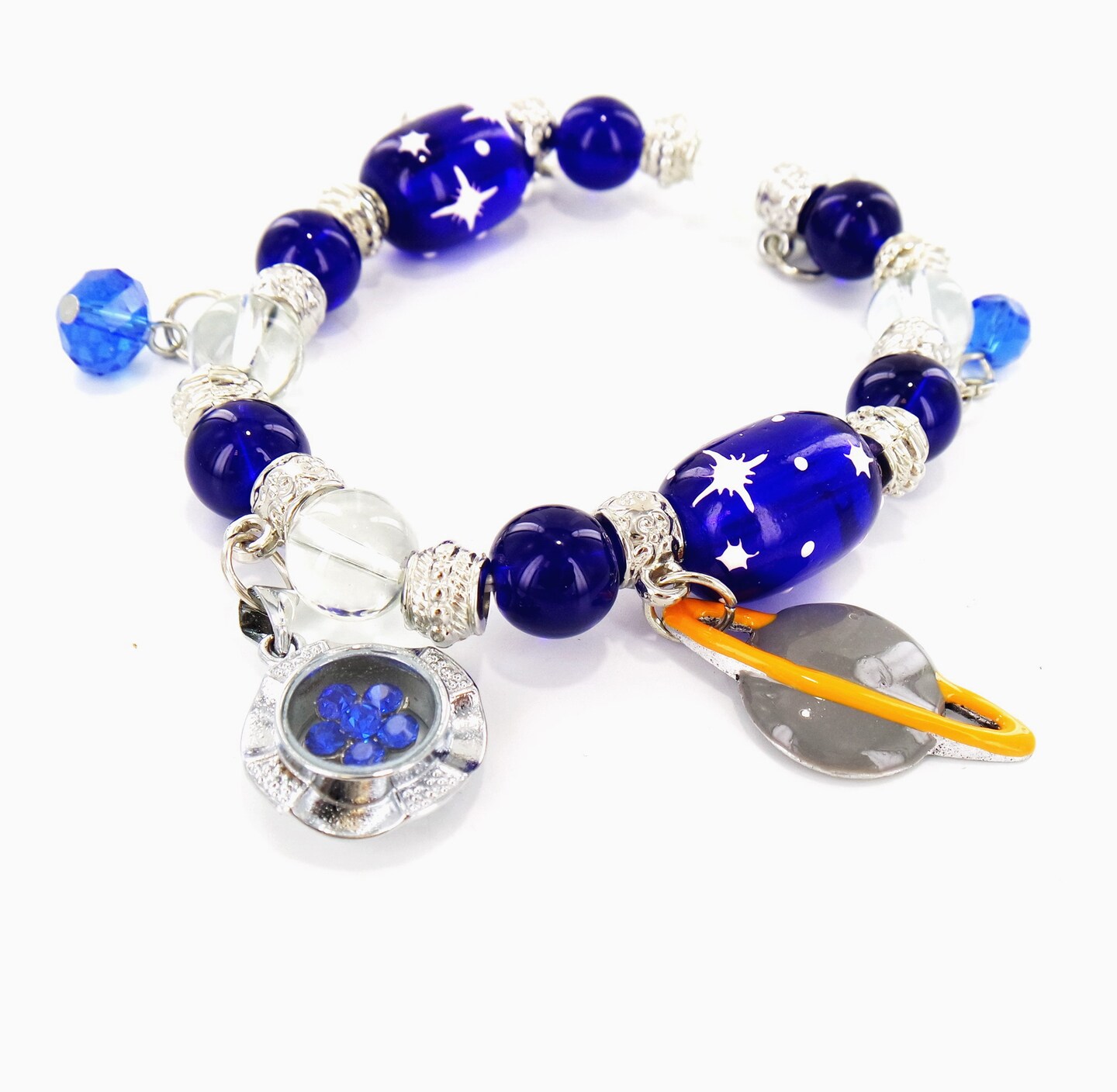 Solar System Bracelet, Galaxy Space Planet Universe Astronomy Beaded Jewelry, NASA Miniverse Charm Bracelet, Gift For Her, 4 Choices, 1 pc - image22