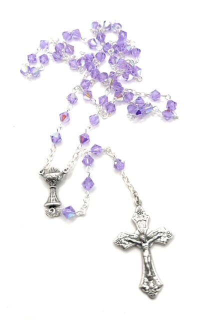 First Communion Purple Rosary beads MakerPlace by Michaels