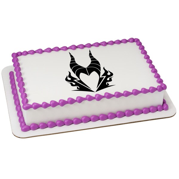 Disney Villains Maleficent Edible Cake Topper Image - 7.5&#x22; Round