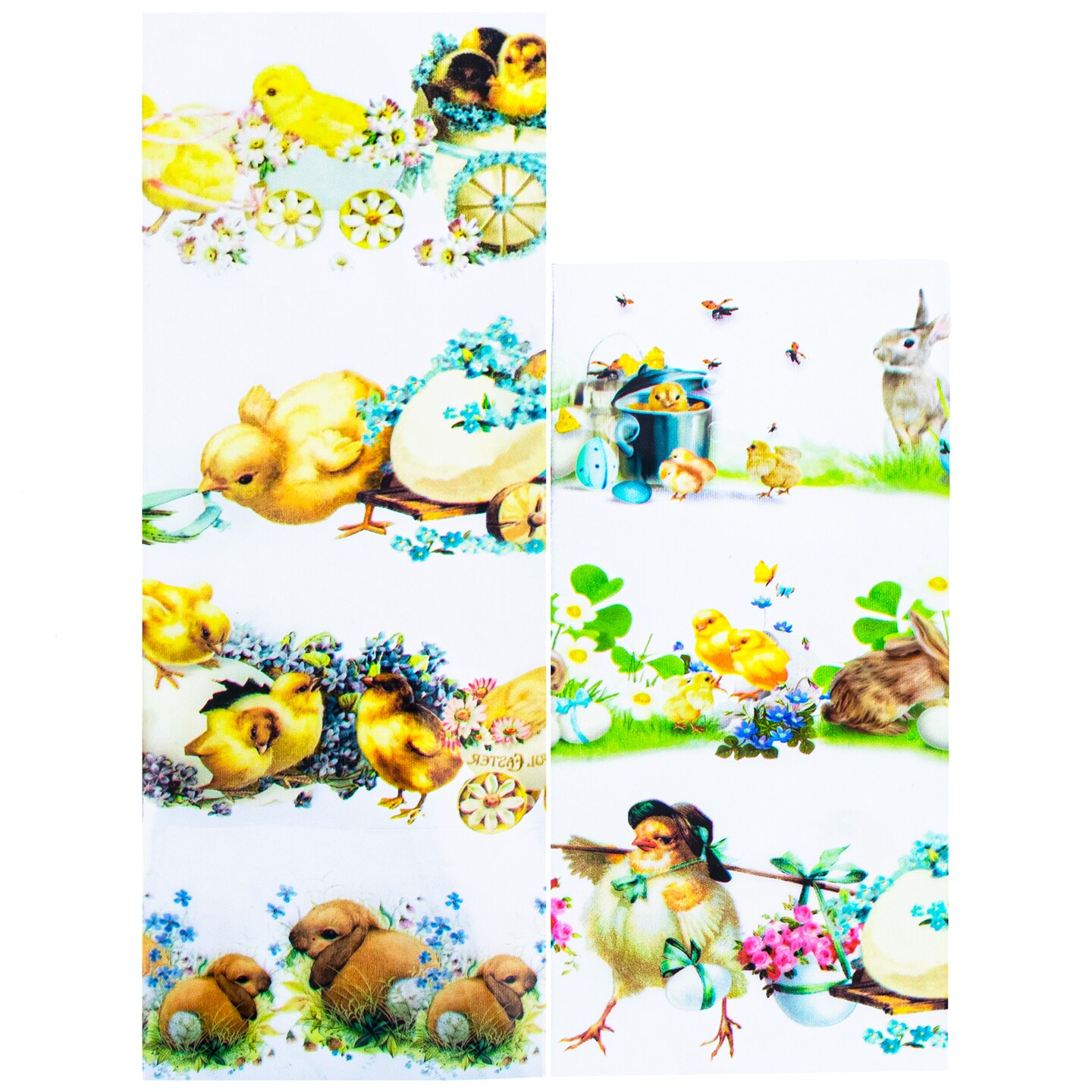7 Bunny and Chicks Easter Egg Decorating Wraps
