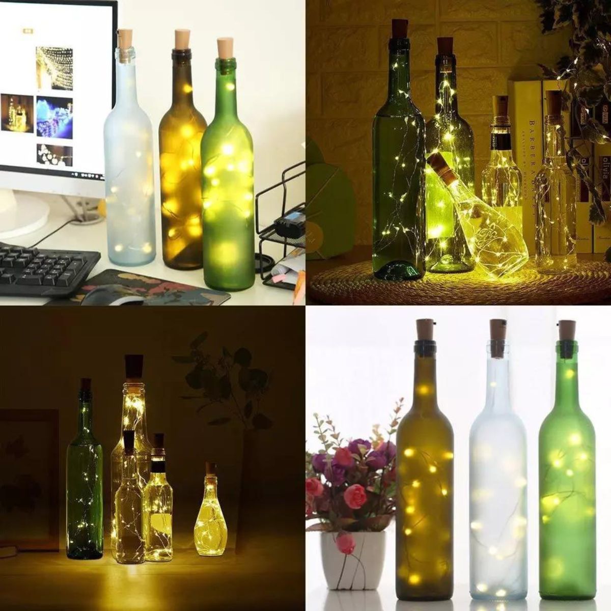 2m Wine Bottle Fairy String Lights 10 Pack