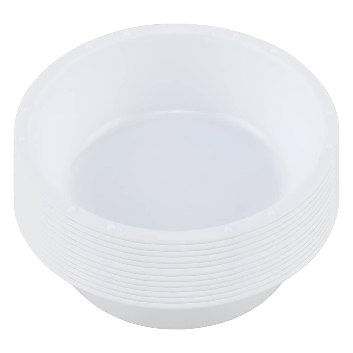 Creative Mark Durable Solvent-Resistant Plastic Paint Water Cup, Pack of 12, Multipurpose Water Cups with Brush Rest for Students, Artists, Teachers, Ideal for Everyday Studio Use - 74ml (2.5oz)