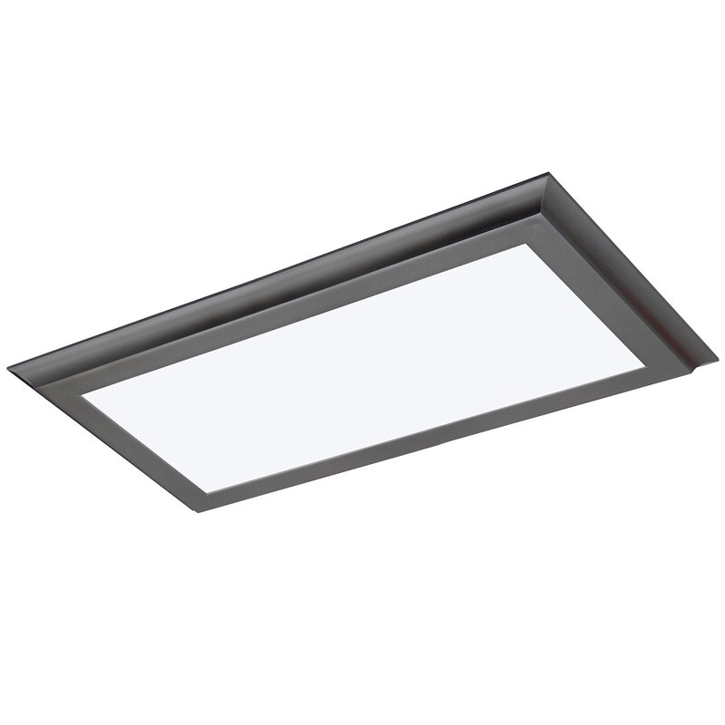 Nuvo Blink Plus 22w LED 12x24in Surface Mount LED Fixture - Gun Metal - 3000K