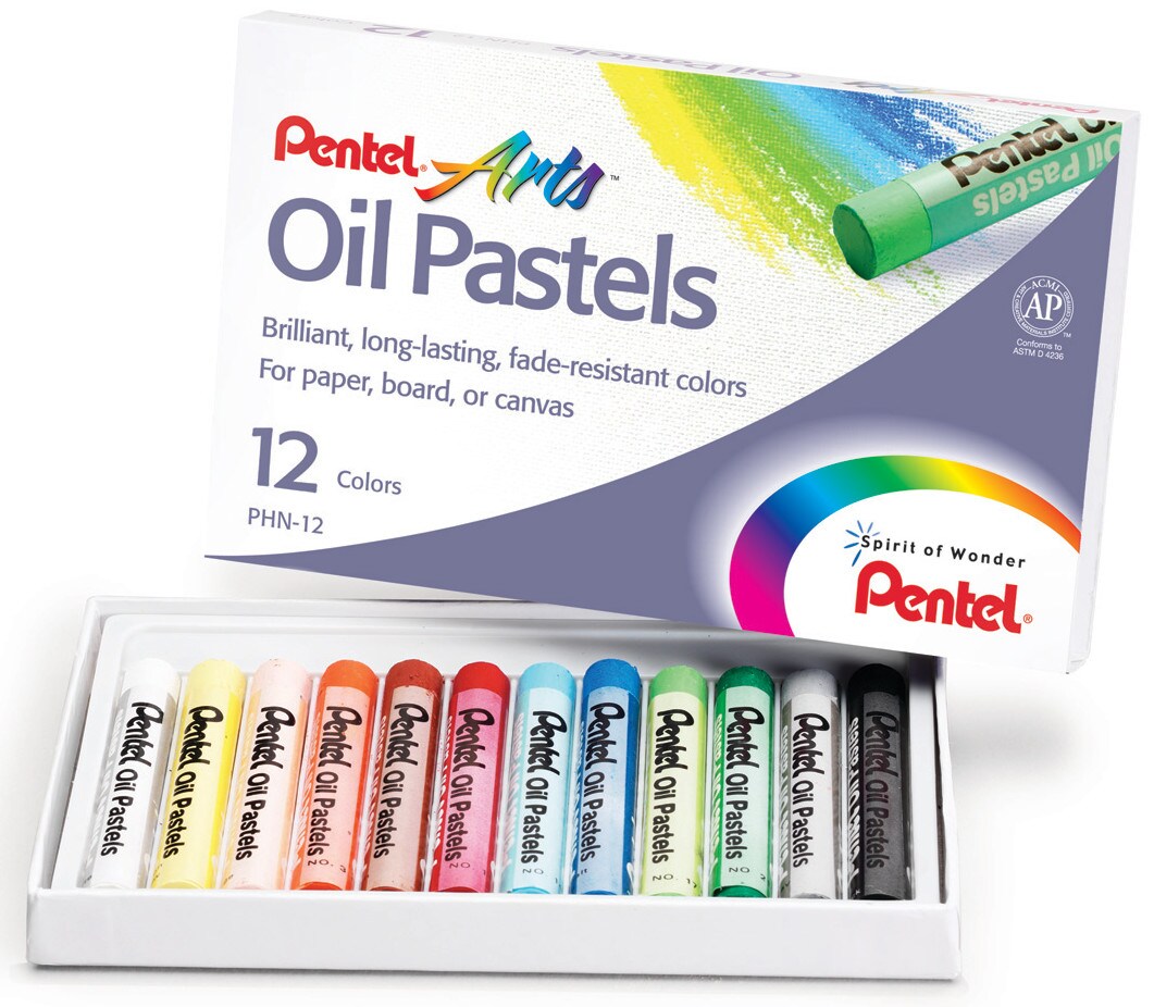 Pentel Oil Pastel 12-Color Set