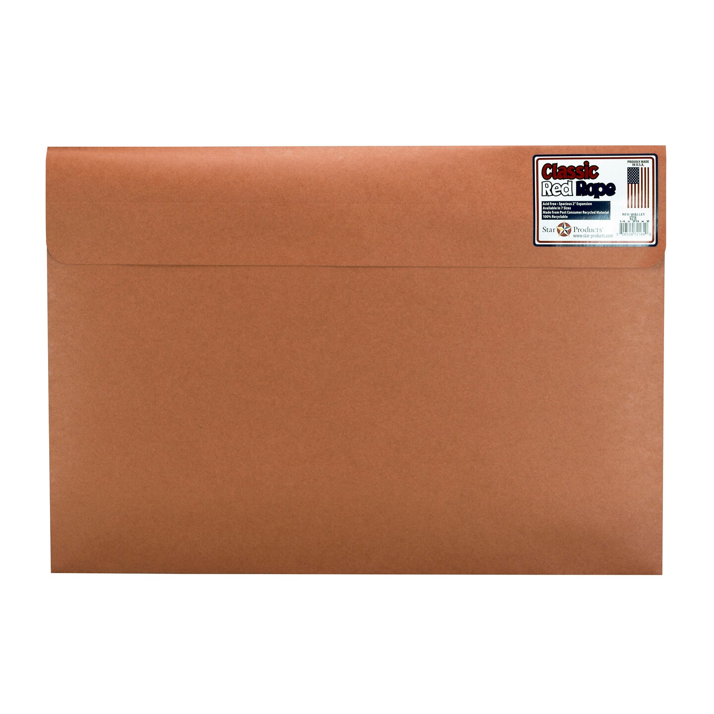 Star Products Red Fiber Art Envelope, 14&#x22; x 20&#x22;