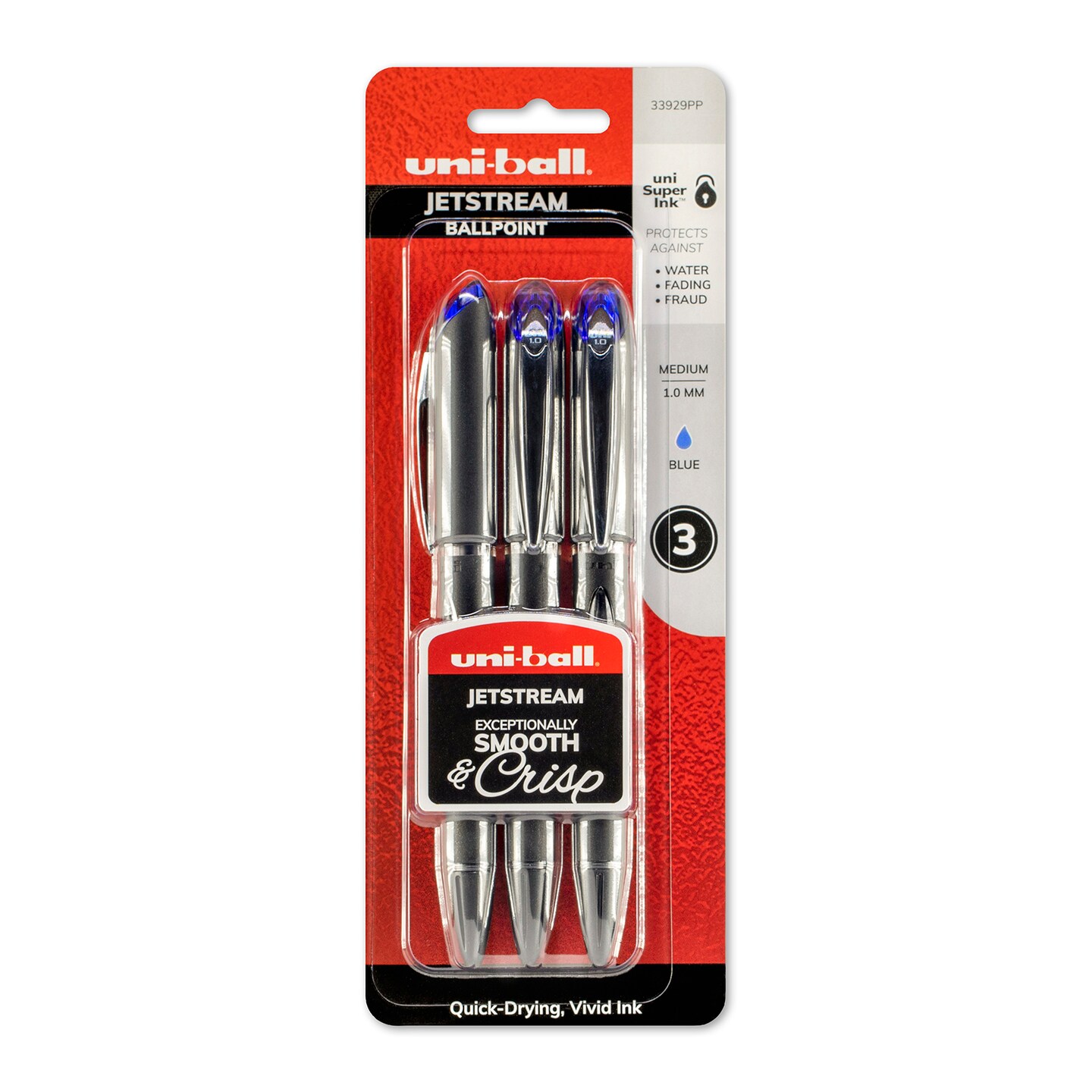 UniBall Jetstream Retractable Pen Set, 1Mm, 3/Pkg., Blue Michaels