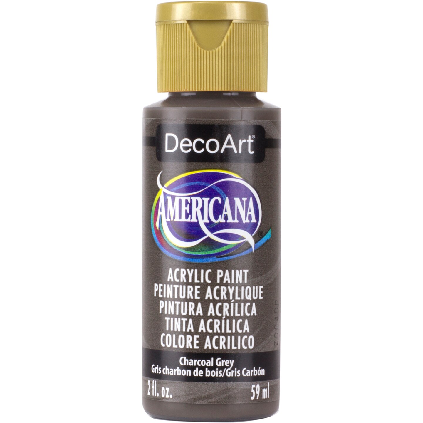 DecoArt Americana Acrylic Color, 2 oz., Charcoal Gray
