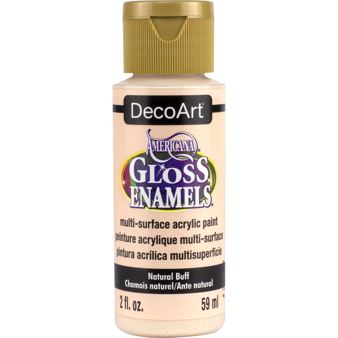 DecoArt Americana Gloss Enamels Acrylic Paint, 2 oz., Neutral Buff