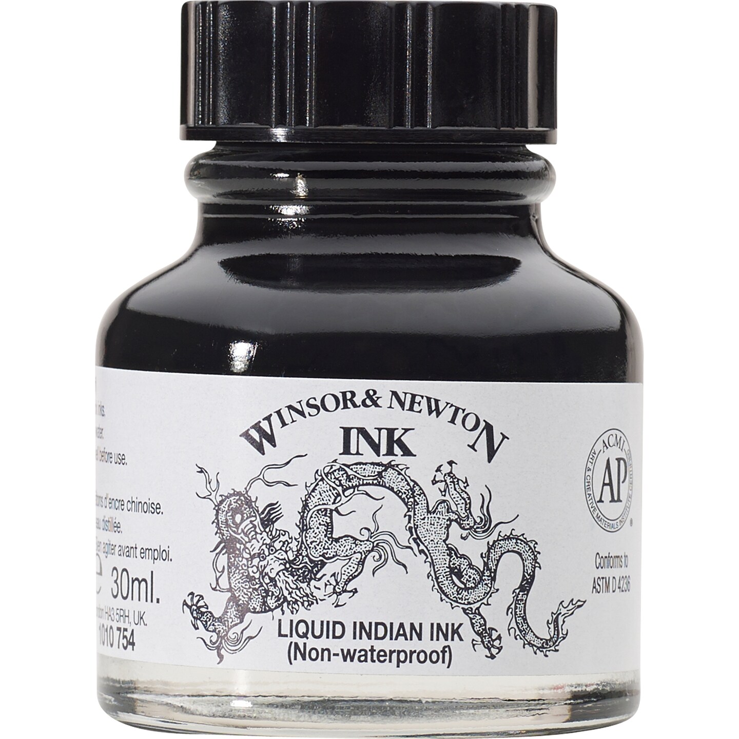 Winsor &#x26; Newton Liquid Indian Ink, Non-Waterproof, 1 Oz.