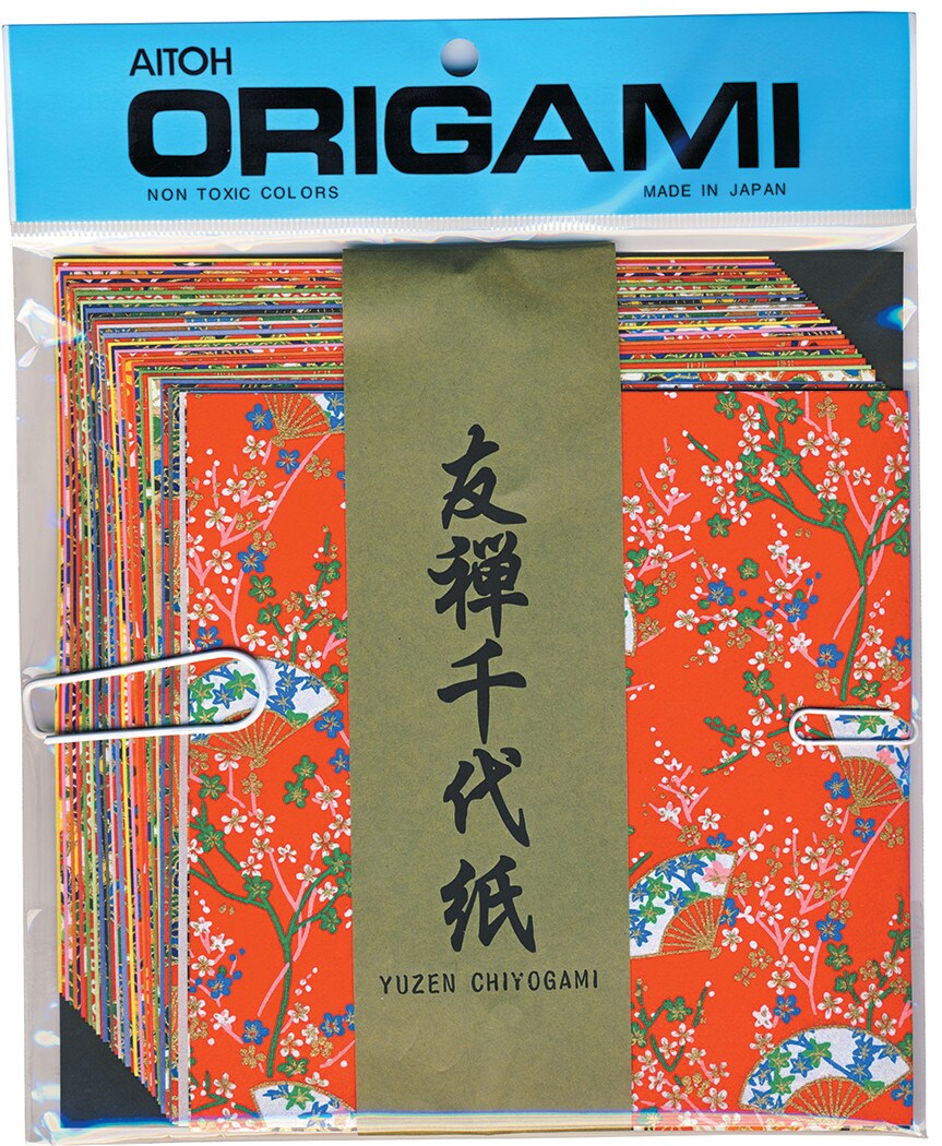 Aitoh Chiyogami Washi Paper Yuzen Decorative, 5-7/8", 40 Sheets