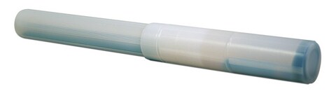 PLASTIC BRUSH STORAGE TUBE ROUND