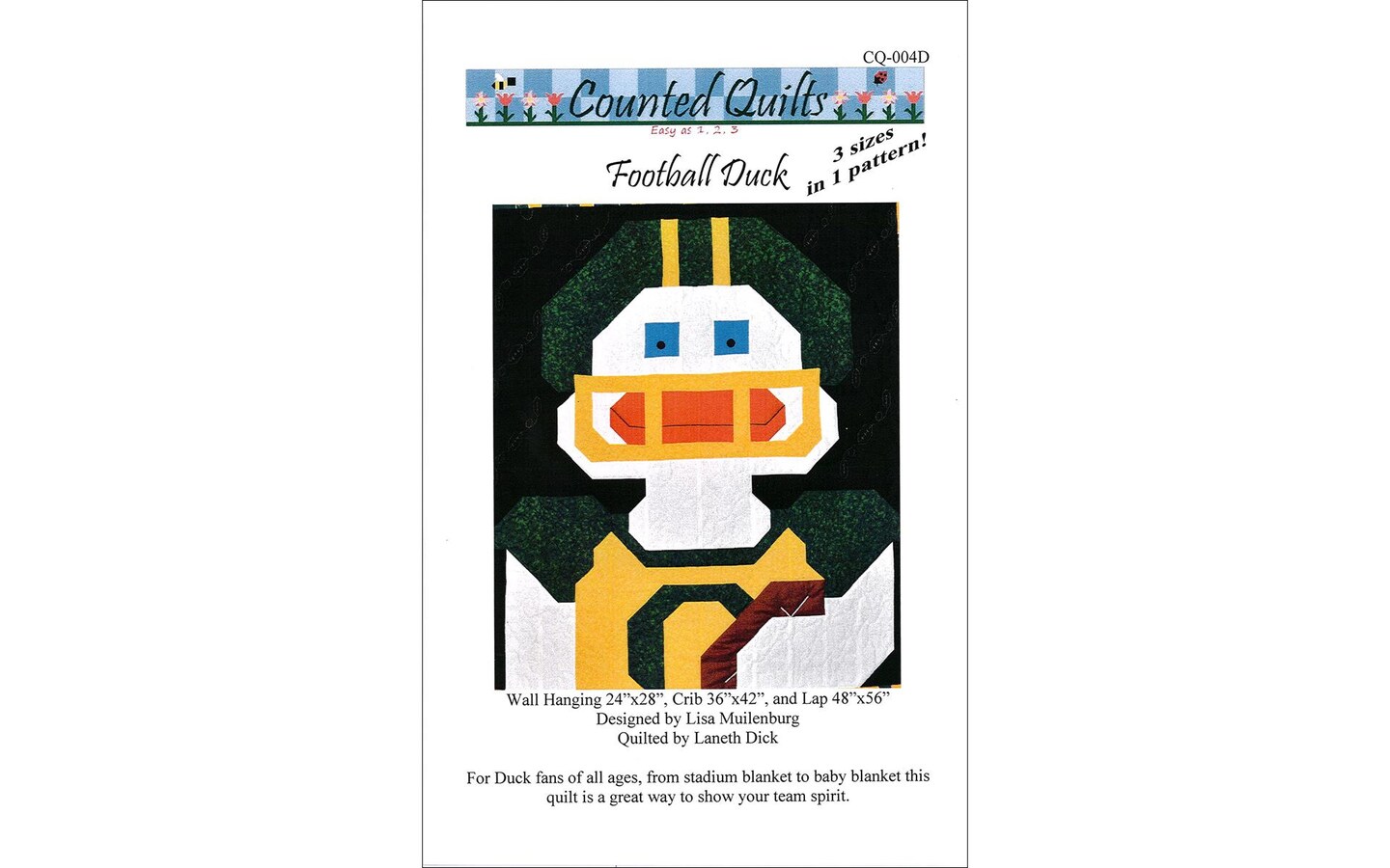 Counted Quilts Football Duck Quilt Ptrn