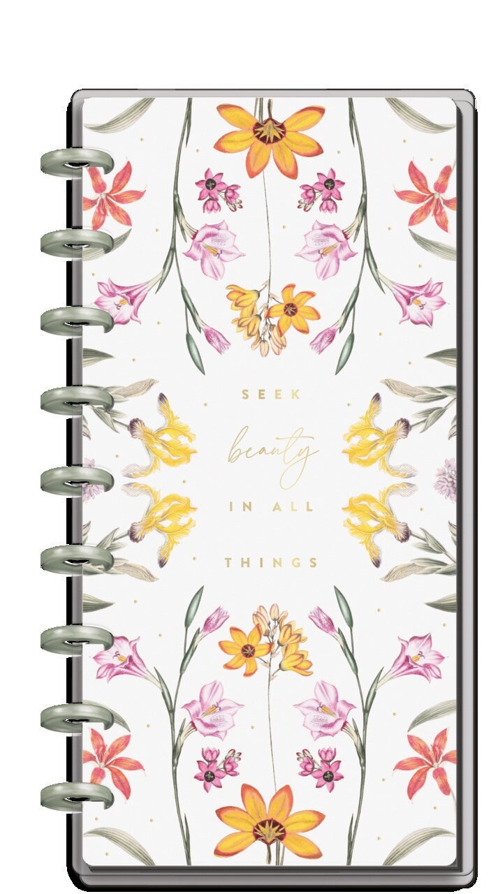 Happy Planner 12-Month Dated Skinny Classic Planner-Fresh Botanicals