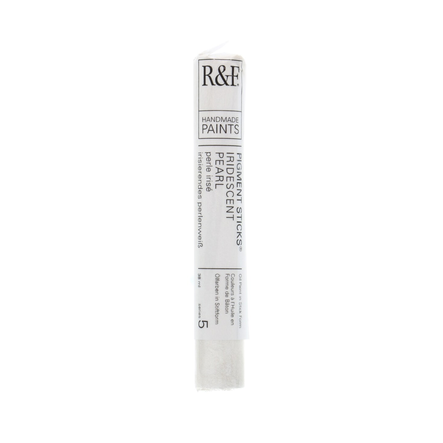 R&#x26;F Handmade Paints Pigment Stick, 38ml, Iridescent Pearl