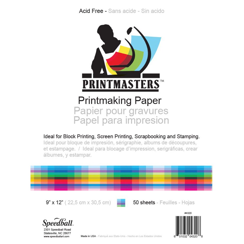 Speedball Block Printing Printmaster Paper, 9&#x22; X 12&#x22;