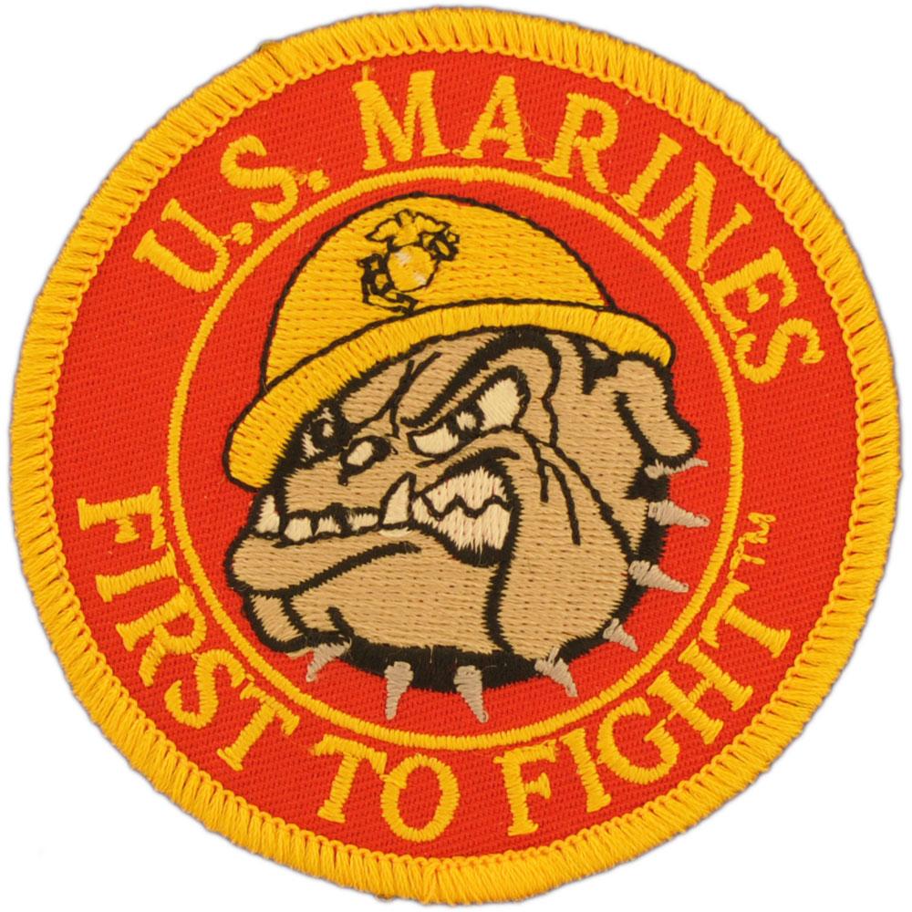 EagleEmblems PM5134 Patch-USMC,Bulldog,Logo (3&#x27;&#x27;)