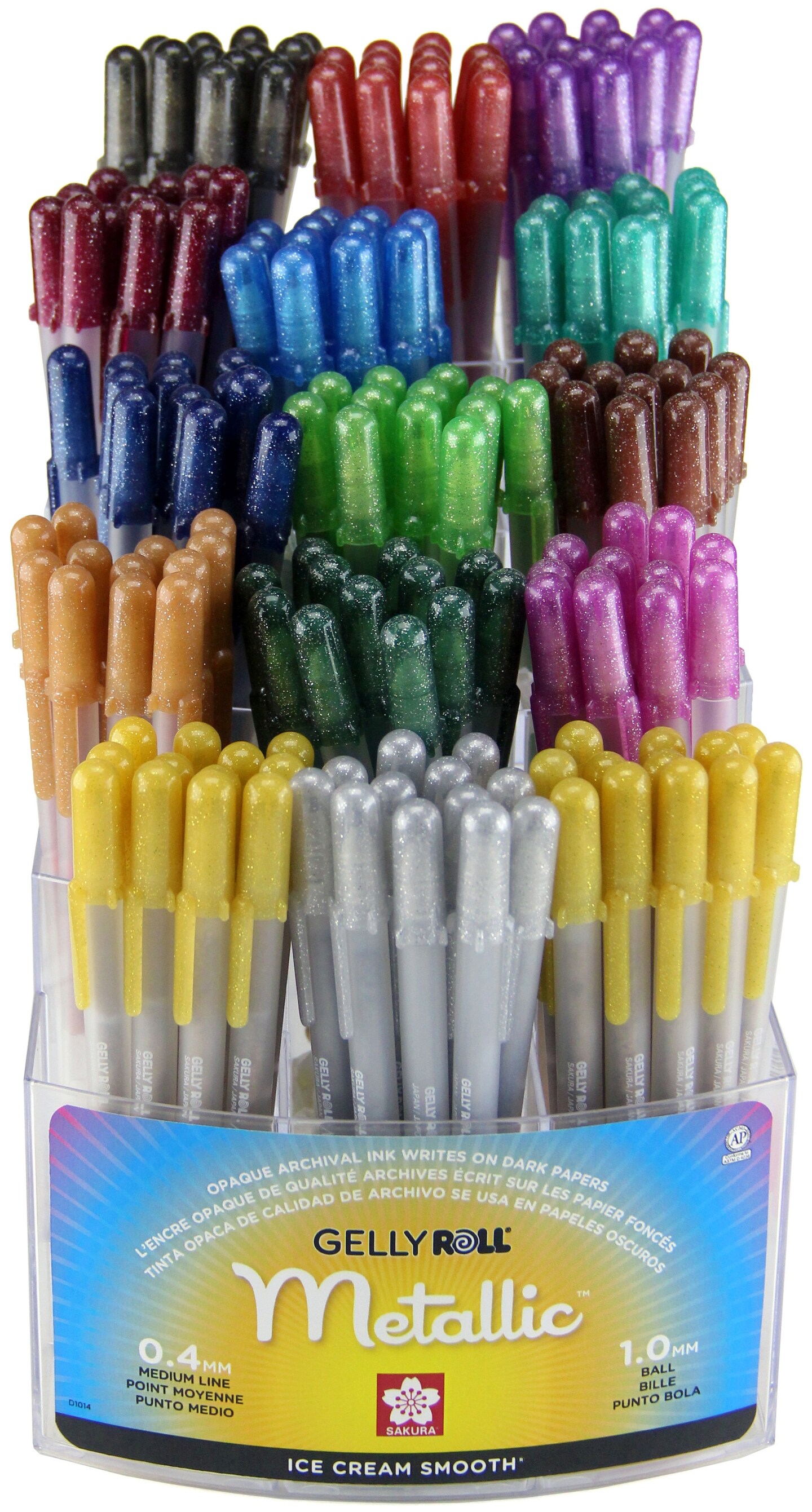 Sakura Gelly Roll Metallic Pen Display 180/Pkg-Assorted