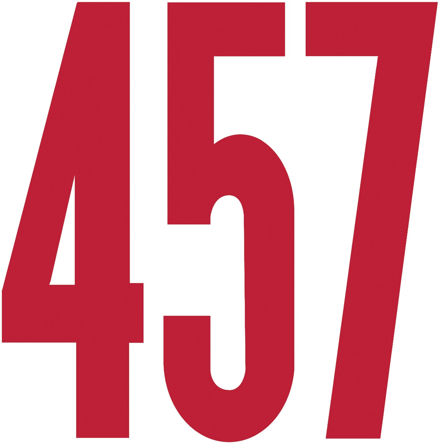 Duro Permanent Adhesive Vinyl Numbers 6" 48/Pkg