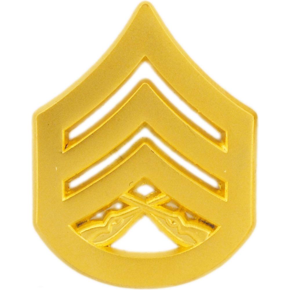 U S M C Staff Sergeant Rank Insignia Gold Plated Michaels
