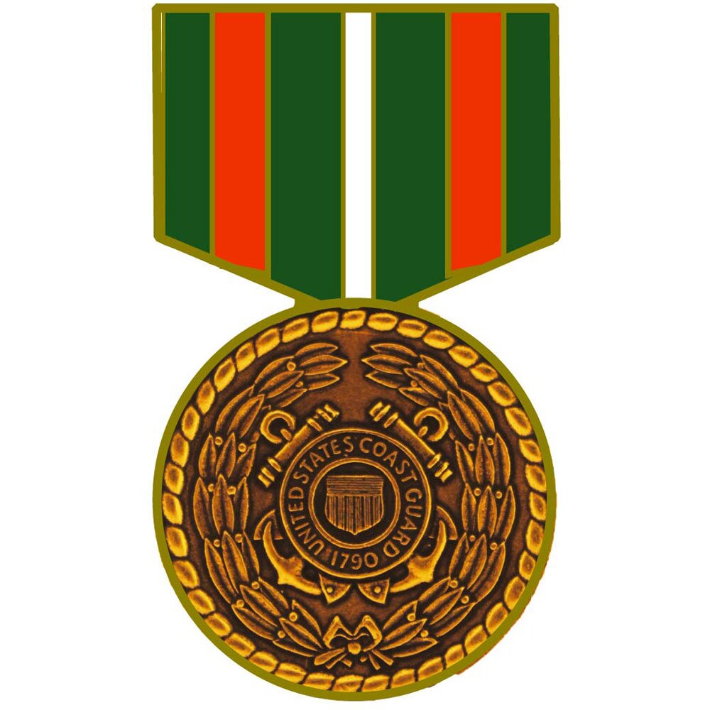 United States Coast Guard USCG Outstand. Service Medal Pin (1-3/16&#x22;)
