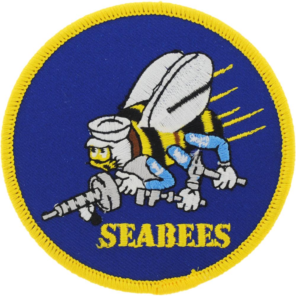 Us Navy Seabees Patch Blue And Yellow 3 Michaels 