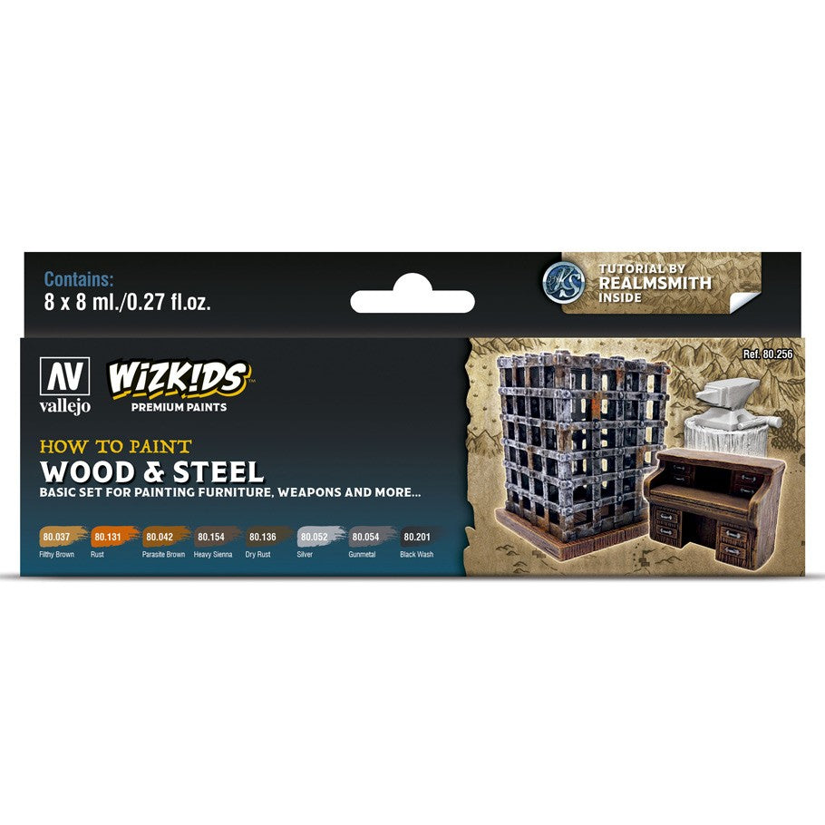 Wizkids Premium set by Vallejo: Wood &#x26; Steel
