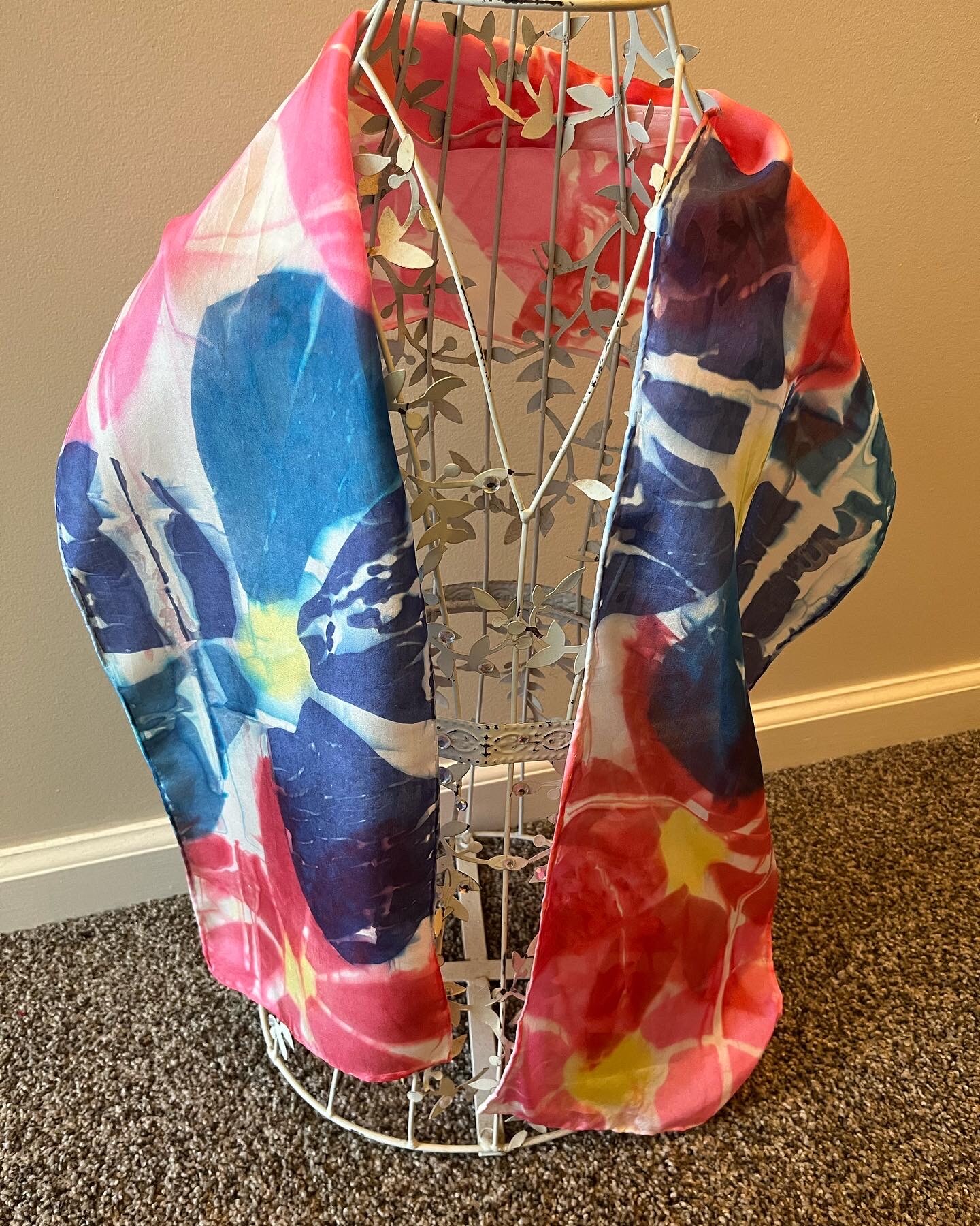 Art Tissue Silk Scarf