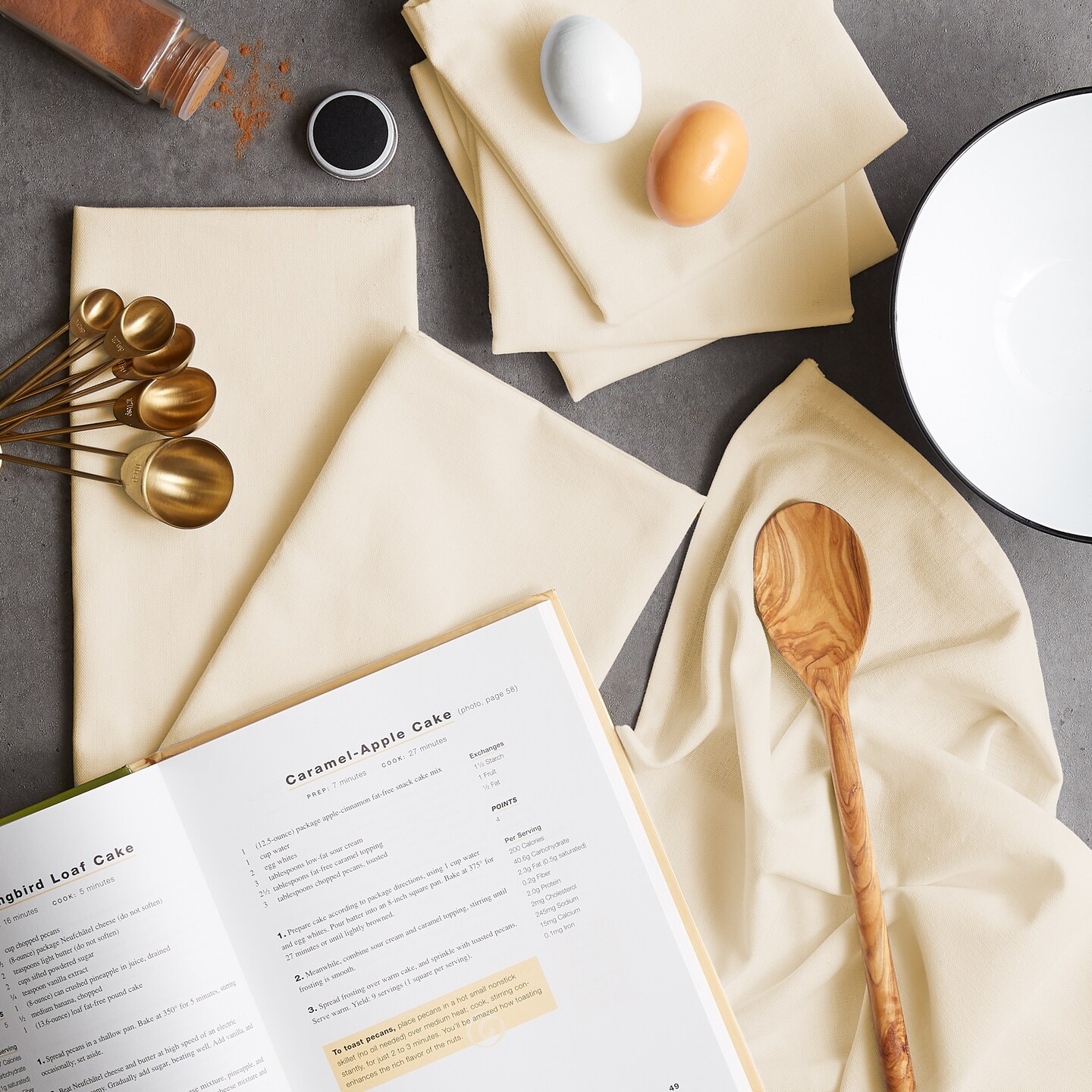 DII Natural Flat Woven Dishtowel (Set of 12)