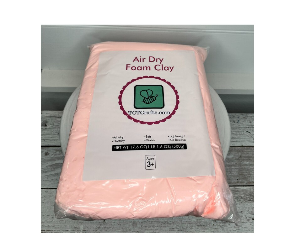 Pale Pink/Skin Air Dry Lightweight Foam Clay