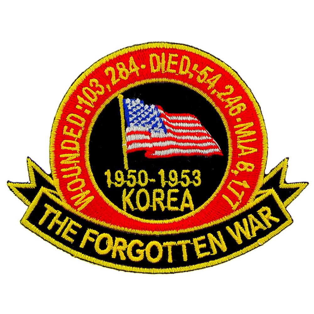 Korea The Forgotten War Patch Black & Yellow 3"