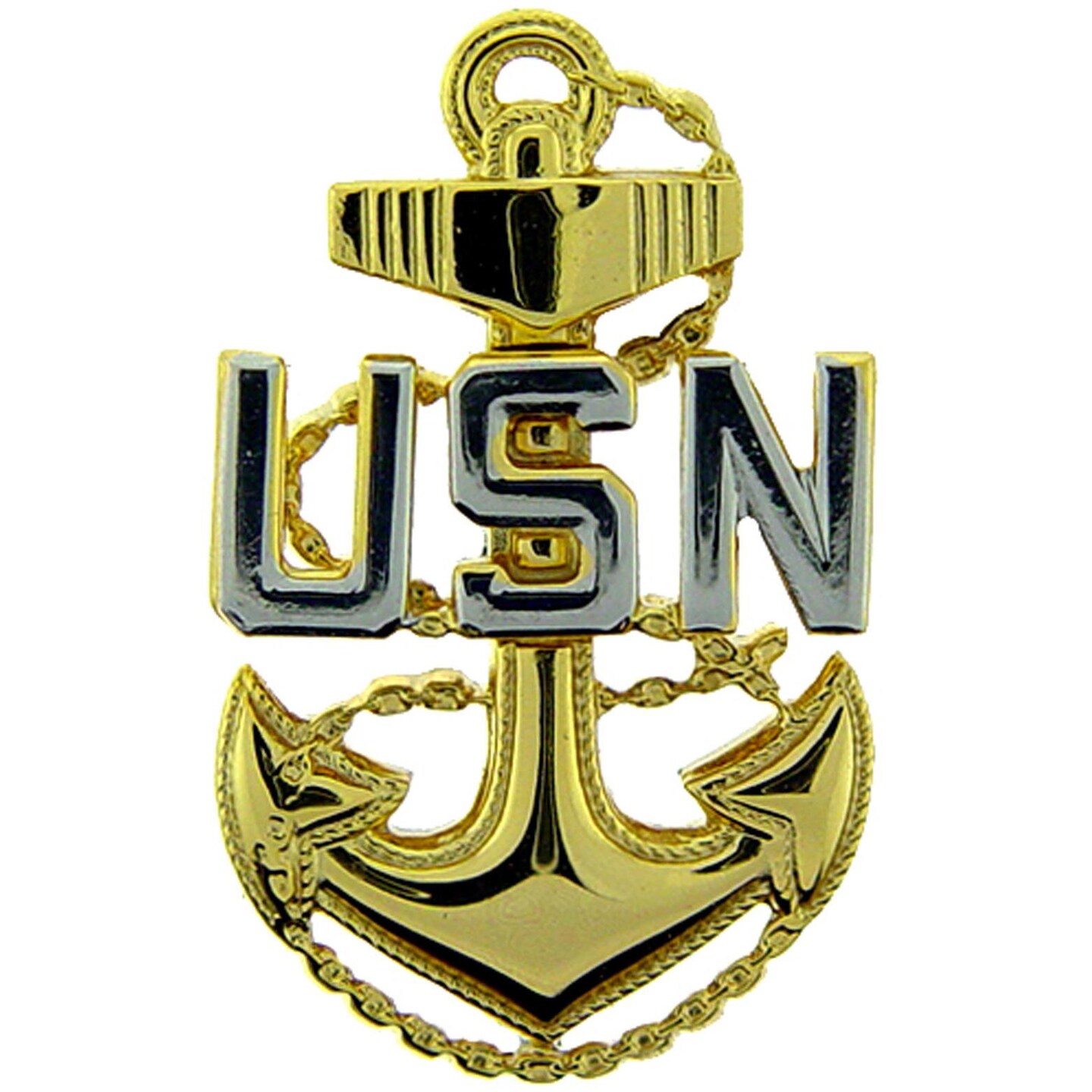 U.S. Navy USN Fouled Anchor Pin Gold & Silver Plated | Michaels