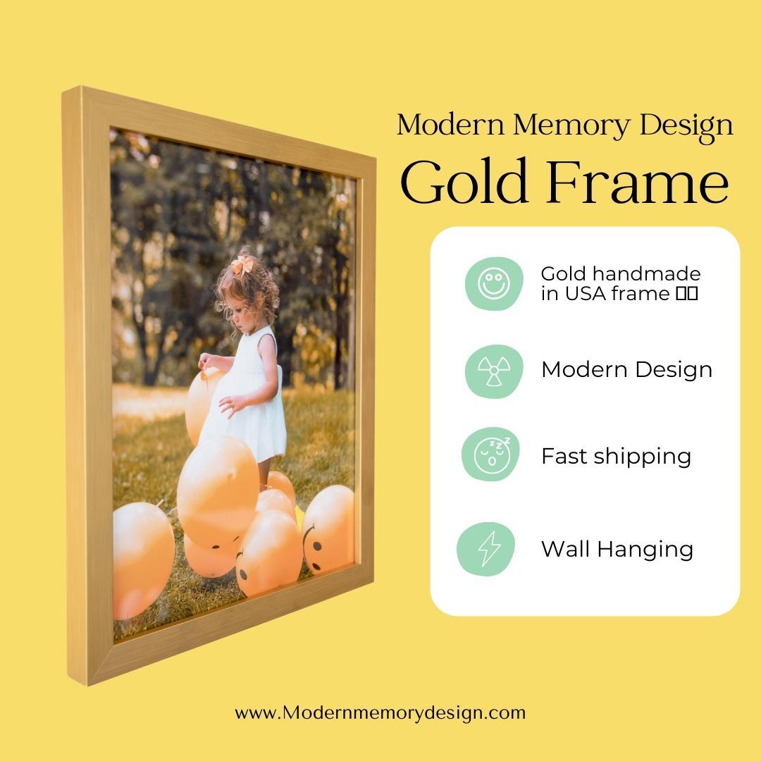 Modern Gold 45x30 Picture Frame 45x30 Frame 45 x 30 Poster Frames 45 x ...