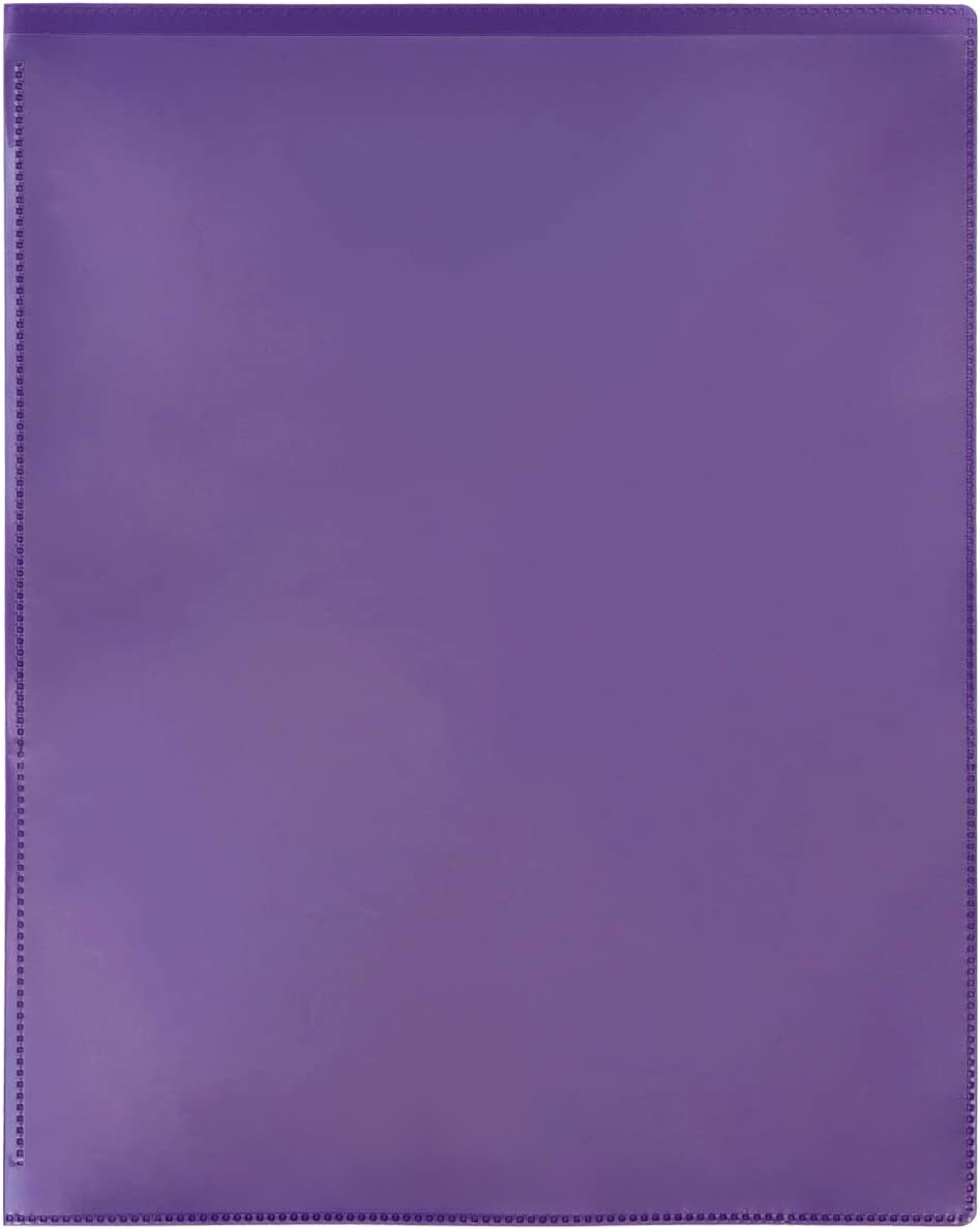 Plastic 2-Pocket Folders - Clear Overlay on Front and Back - Made in U.S.A