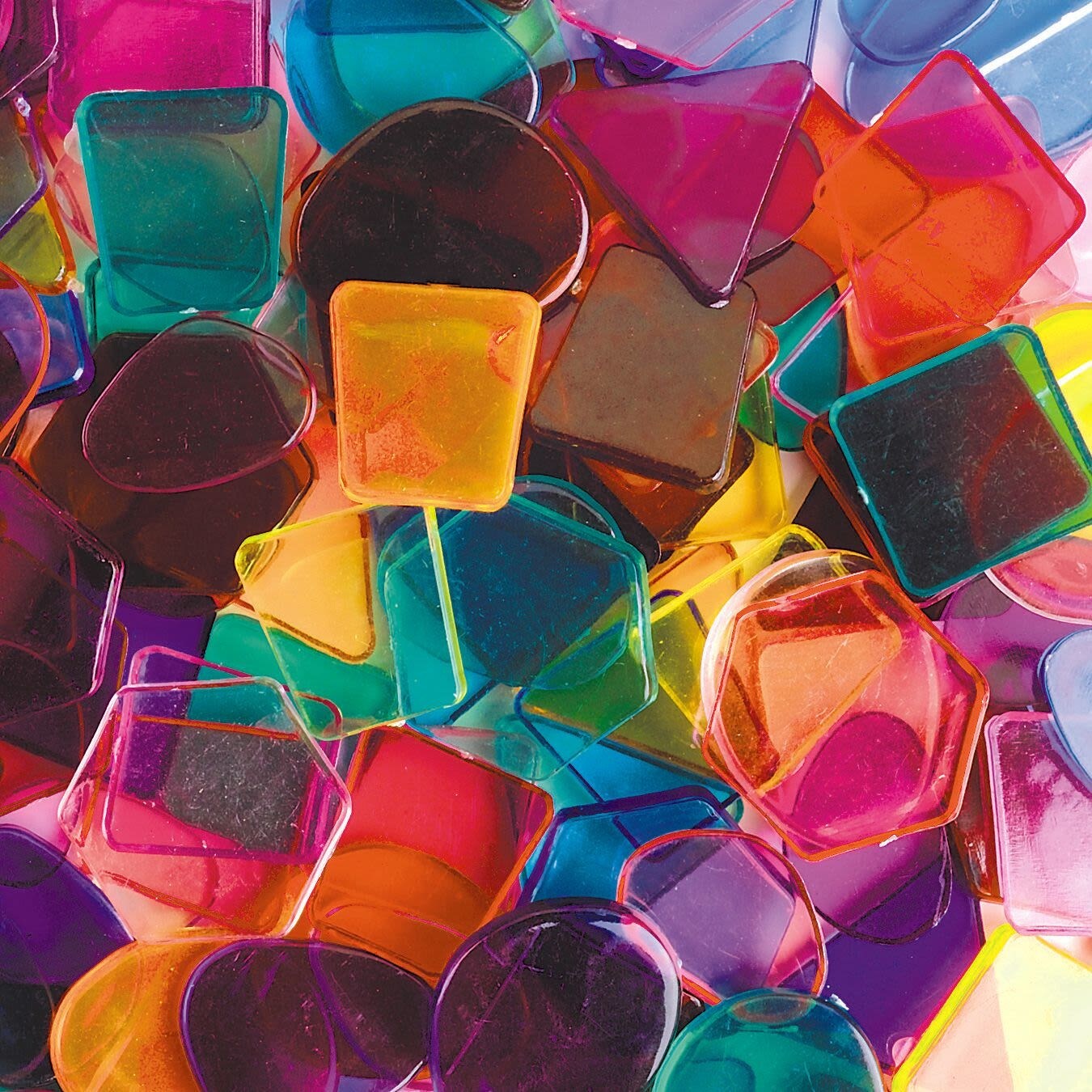 Color Splash!&#xAE; Large Plastic Mosaic Tile Assortment
